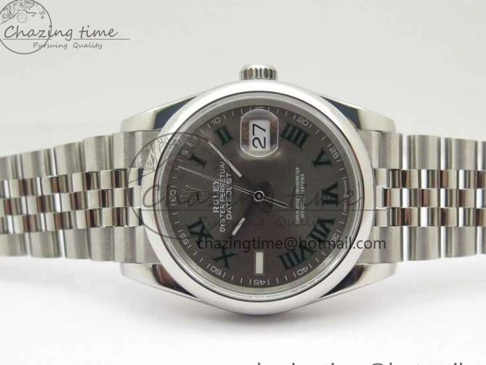 MiroTime 0420 Durable DateJust 36 SS 126200 BP Maker 1:1 Best Edition Gray Roman Dial on Jubilee Bracelet 2530